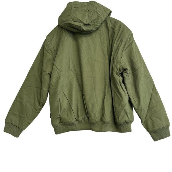 NEW Woolrich Men's XL Canvas Hooded Jacket Flannel Plaid Quilted Lining Full Zip - Picture 3 of 8